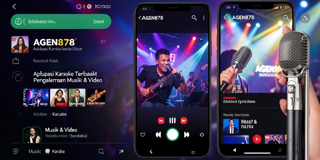Antarmuka AGEN878 saat digunakan untuk karaoke bersama teman.