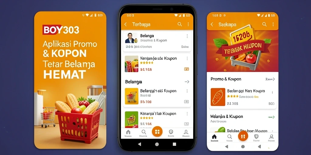 Antarmuka BOY303 menampilkan promo dan kupon terbaru dengan jelas.