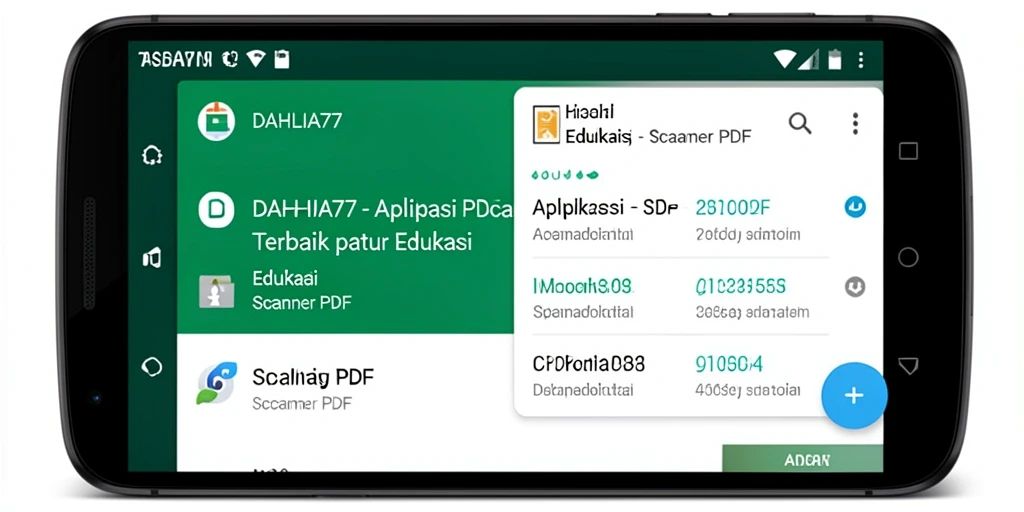 Antarmuka DAHLIA77 saat memindai dokumen PDF.