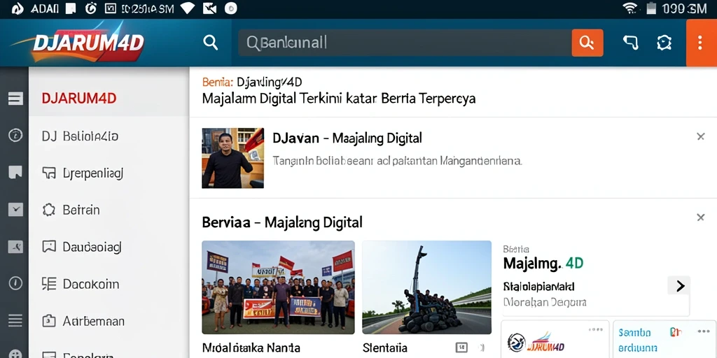 Tampilan antarmuka utama DJARUM4D yang menarik dan user-friendly.