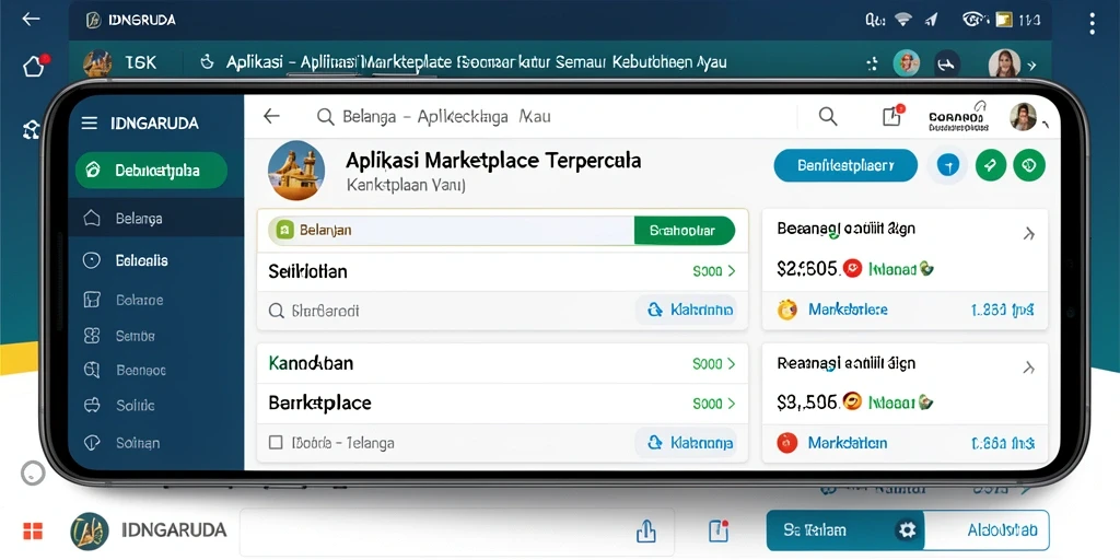 Tampilan antarmuka pengguna aplikasi IDNGARUDA yang menarik dan fungsional.