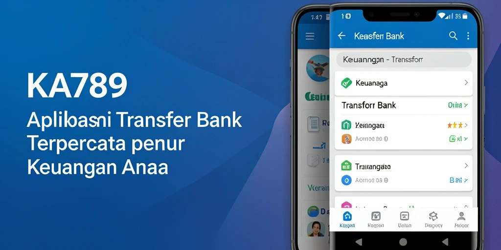 Tampilan antarmuka KA789 yang sederhana dan efisien untuk Transfer Bank.