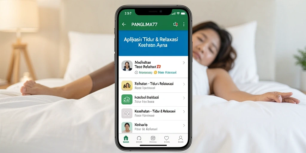 Screenshot utama PANGLIMA77 menampilkan antarmuka relaksasi yang menenangkan.