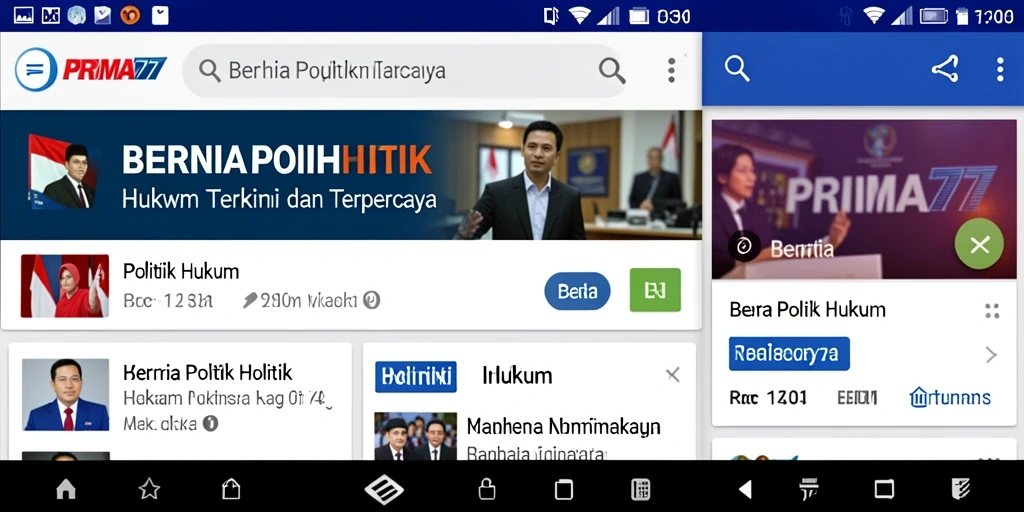 Tampilan antarmuka aplikasi PRIMA77 yang informatif dan mudah digunakan.