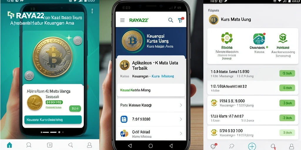 Antarmuka RAYA22 yang intuitif dan informatif untuk Kurs Mata Uang.