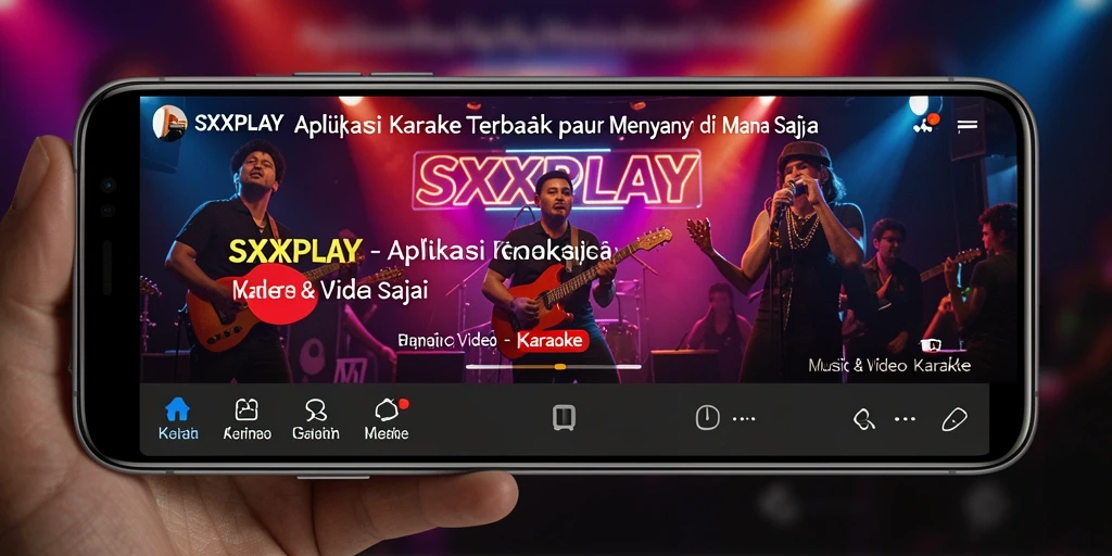 Antarmuka <strong>SXXPLAY</strong> yang menarik dan fungsional untuk karaoke.